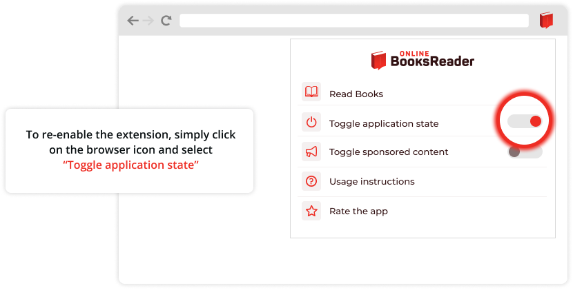 Enable, disable, re-enable the OnlineBooksReader widget